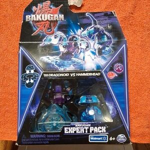 Bakugan Expert Pack - Dragonoid vs Hammerhead - Blue and Purple
